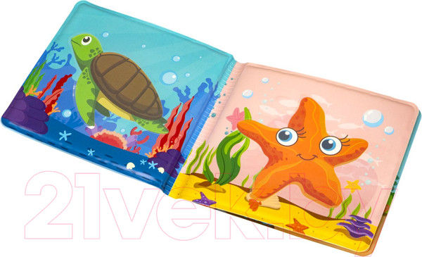 Изображение товара Игрушка для ванной Bondibon Книга для купания. Морские обитатели / ВВ5657