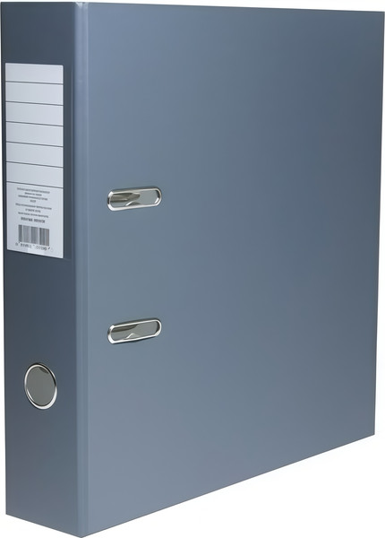 Изображение товара Папка-регистратор Комус OfficeStyle / 1661227 (серый)