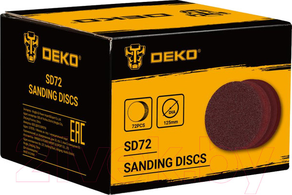 Изображение товара Набор шлифлистов Deko 065-0670 (72шт)