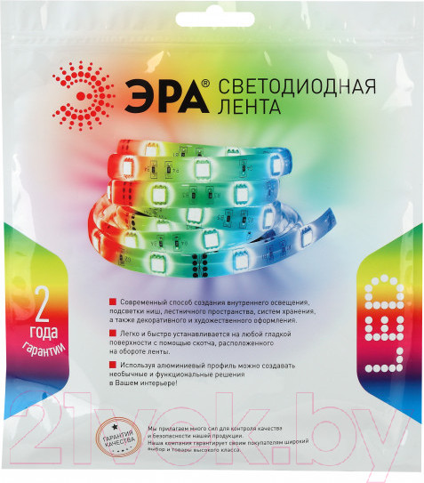 Изображение товара Светодиодная лента ЭРА LS5050-14.4-60-24-33-RGB-5m / Б0043112