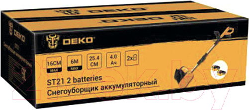 Изображение товара Снегоуборщик аккумуляторный Deko ST21 Set / 063-4441 (c 2-мя АКБ)