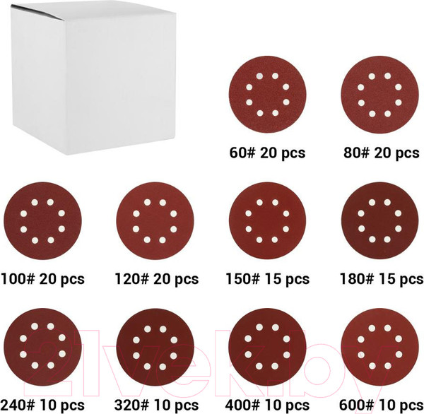 Изображение товара Набор шлифлистов Deko 065-0671