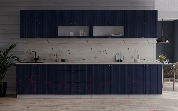 Изображение товара Кухонный гарнитур Интерлиния Берес 3.1Б (дуб королевский/бискайская сосна)