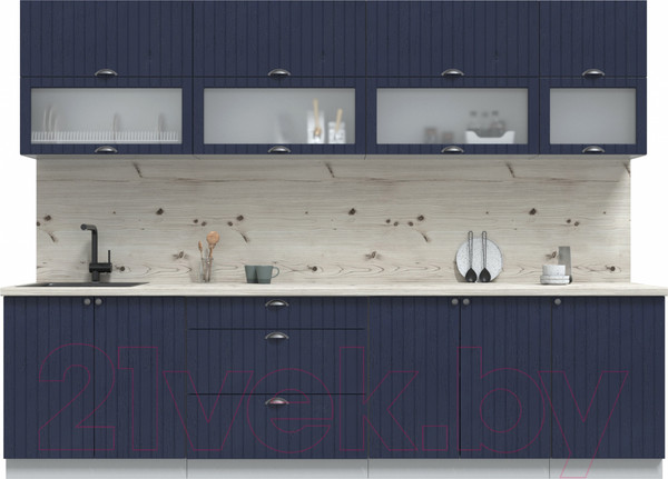 Изображение товара Кухонный гарнитур Интерлиния Берес 2.9Б (дуб королевский/бискайская сосна)