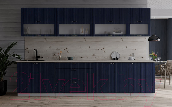 Изображение товара Кухонный гарнитур Интерлиния Берес 2.9Б (дуб королевский/бискайская сосна)