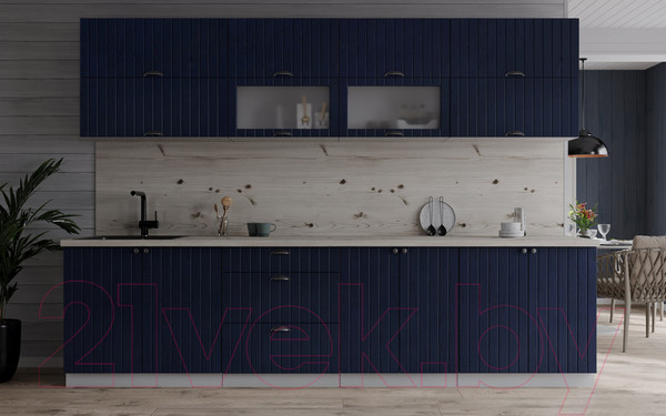 Изображение товара Кухонный гарнитур Интерлиния Берес 2.7Б (дуб королевский/бискайская сосна)