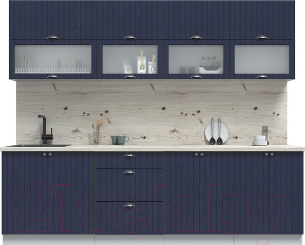 Изображение товара Кухонный гарнитур Интерлиния Берес 2.6Б (дуб королевский/бискайская сосна)