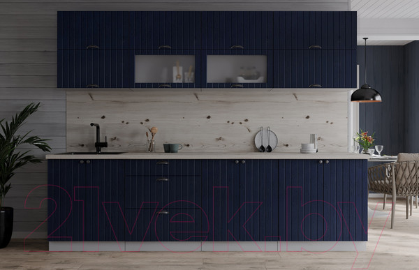 Изображение товара Кухонный гарнитур Интерлиния Берес 2.5Б (дуб королевский/бискайская сосна)