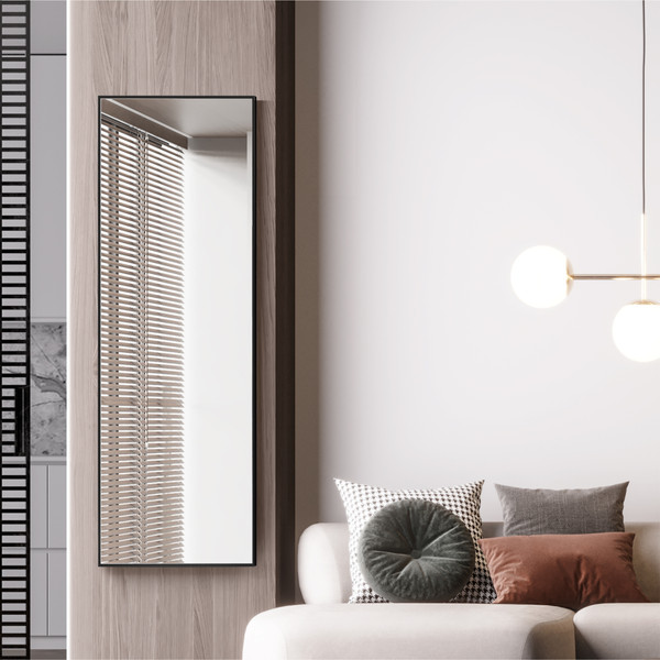 Изображение товара Зеркало Алмаз-Люкс М-413 (150x50см, в черной алюминиевой раме)