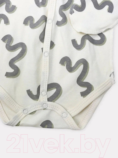 Изображение товара Боди для малышей Rant Hugs And Kisses / HK_PB67-62 (Pattern Beige, р.62)