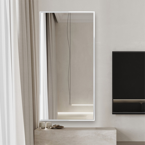 Изображение товара Зеркало Алмаз-Люкс М-422 (100x50см, в белой алюминиевой раме)