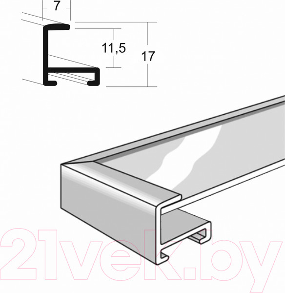 Изображение товара Зеркало Алмаз-Люкс М-430