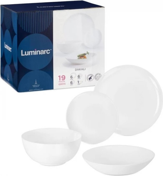 Изображение товара Набор столовой посуды Luminarc Diwali / Q9315 (19шт)