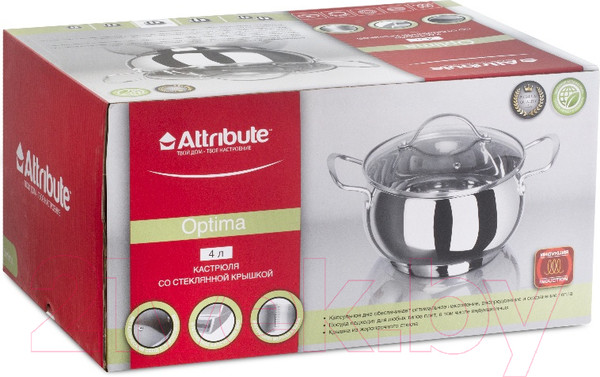 Изображение товара Кастрюля Attribute Optima ASO120 (4л)