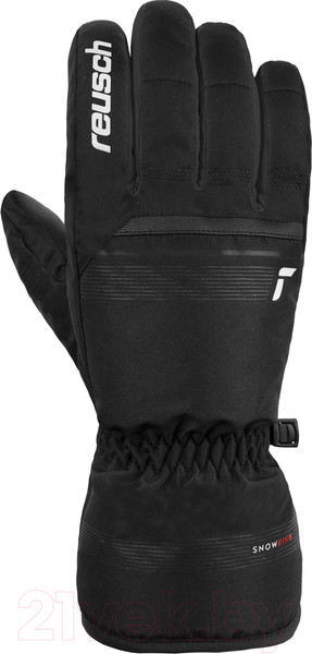 Изображение товара Перчатки лыжные Reusch Snow King / 6201198-7701 (р-р 9, Black/White)