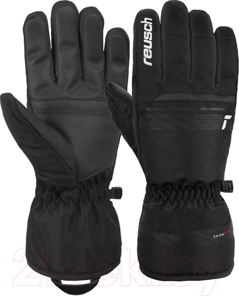 Изображение товара Перчатки лыжные Reusch Snow King / 6201198-7701 (р-р 10, Black/White)