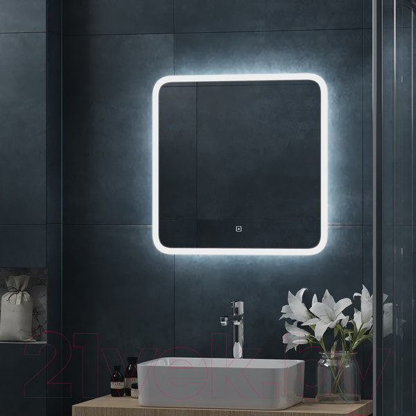 Изображение товара Зеркало Континент Bruno Led 60x60 (с сенсором)