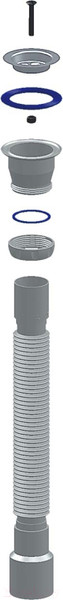 Изображение товара Сифон Unicorn 1 1/2"x40x50 D220P