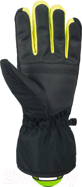 Изображение товара Перчатки лыжные Reusch Snow King / 6201198-7800 (р-р 7, Black/Dress Blue/Safety Yellow)