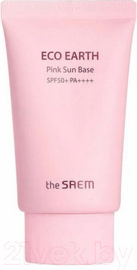 Изображение товара Крем солнцезащитный The Saem Eco Earth Pink Sun Base SPF50+ PA++++ (50г)
