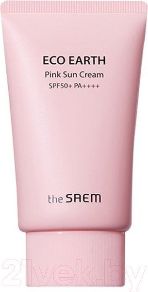 Изображение товара Крем солнцезащитный The Saem Eco Earth Pink Sun Cream SPF50+ PA++++ (50мл)
