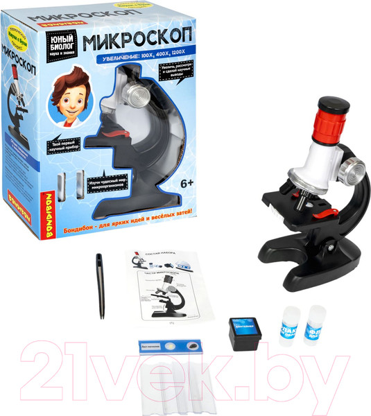 Изображение товара Микроскоп оптический Bondibon Французские опыты. Науки с Буки / ВВ5654