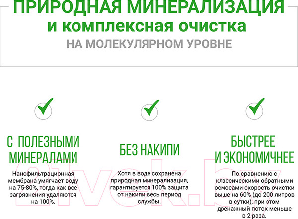 Изображение товара Комплект модулей сменных фильтрующих Гейзер N1 (для Гейзер-Нанотек)