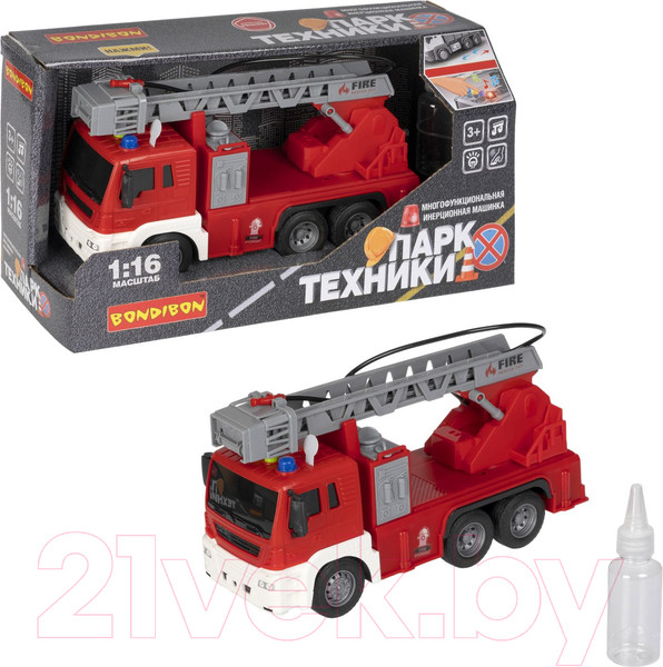 Изображение товара Автомобиль игрушечный Bondibon Пожарная машина Парк техники / ВВ5526