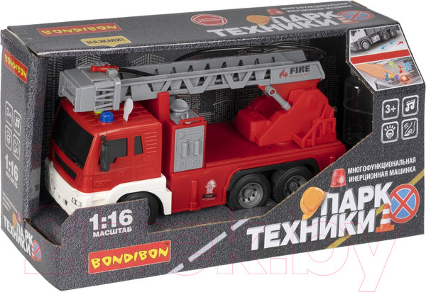 Изображение товара Автомобиль игрушечный Bondibon Пожарная машина Парк техники / ВВ5526