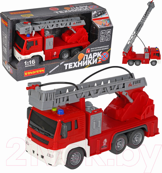 Изображение товара Автомобиль игрушечный Bondibon Пожарная машина Парк техники / ВВ5526