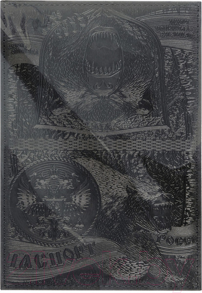 Изображение товара Обложка на паспорт OfficeSpace Медведь / 339842 (черный)