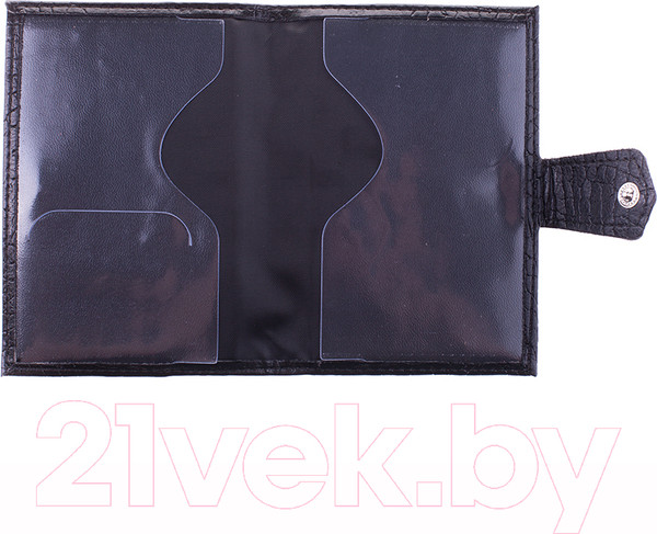 Изображение товара Обложка на паспорт OfficeSpace 222066 (черный/крокодил)