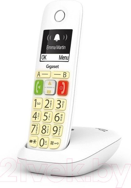Изображение товара Беспроводной телефон Gigaset E290 SYS RUS / S30852-H2901-S302 (белый)