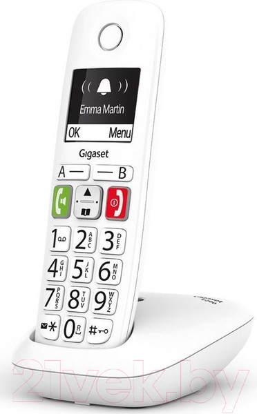 Изображение товара Беспроводной телефон Gigaset E290 SYS RUS / S30852-H2901-S302 (белый)