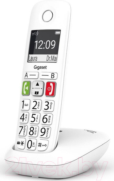 Изображение товара Беспроводной телефон Gigaset E290 SYS RUS / S30852-H2901-S302 (белый)