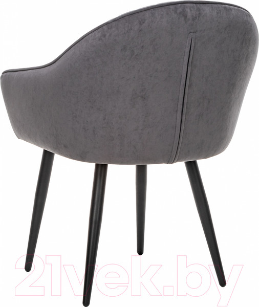 Изображение товара Стул Импэкс Leset Вайд с подлокотниками (черный/велюр графит)