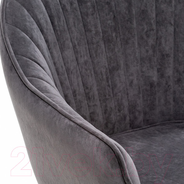 Изображение товара Стул Импэкс Leset Вайд с подлокотниками (черный/велюр графит)