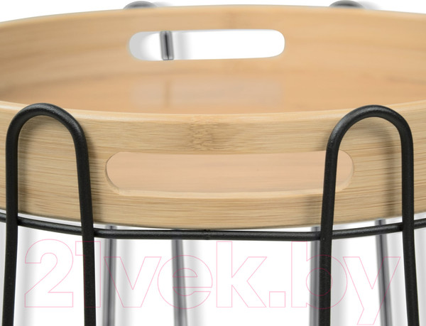 Изображение товара Журнальный столик Sheffilton SHT-CT26 (черный муар/прозрачный лак)