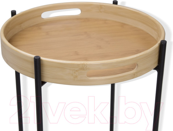 Изображение товара Журнальный столик Sheffilton SHT-CT30 (черный муар/прозрачный лак)