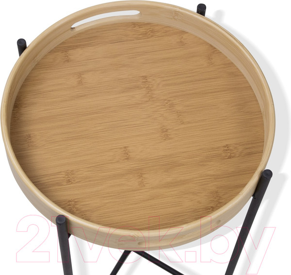 Изображение товара Журнальный столик Sheffilton SHT-CT30 (черный муар/прозрачный лак)