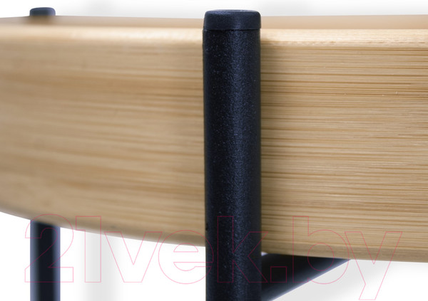 Изображение товара Журнальный столик Sheffilton SHT-CT30 (черный муар/прозрачный лак)