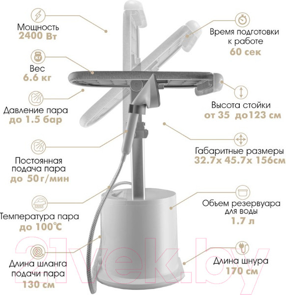 Изображение товара Отпариватель VLK Rimmini 7800 (белый)