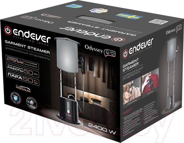 Изображение товара Отпариватель Endever Odyssey Q-12 (черный)