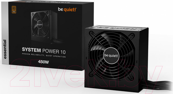 Изображение товара Блок питания для компьютера Be quiet! System Power 10 Bronze 450W (BN326)