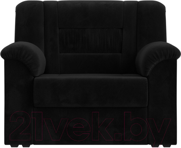 Изображение товара Кресло мягкое Лига Диванов Карелия 341 (велюр черный)