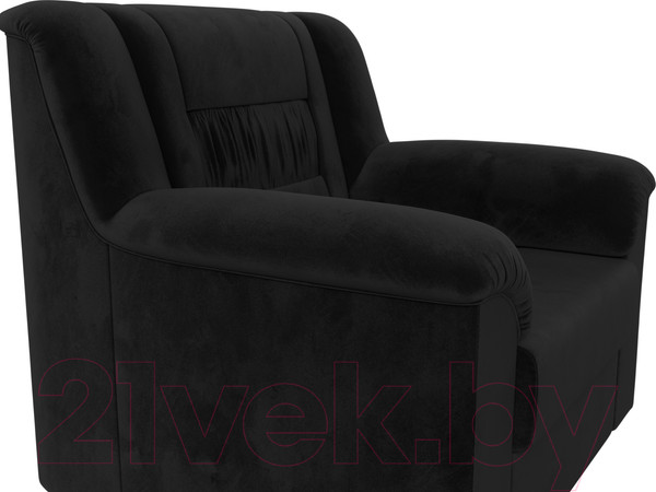 Изображение товара Кресло мягкое Лига Диванов Карелия 341 (велюр черный)