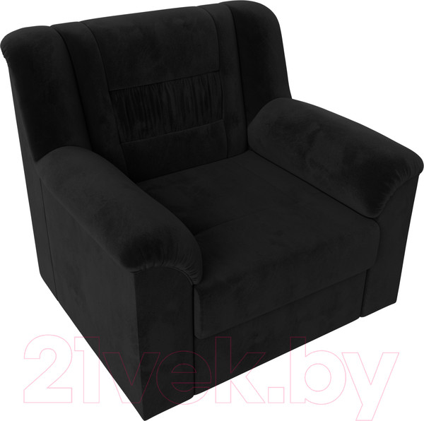 Изображение товара Кресло мягкое Лига Диванов Карелия 341 (велюр черный)
