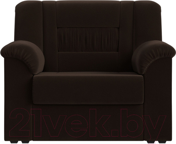 Изображение товара Кресло мягкое Лига Диванов Карелия 341 (микровельвет коричневый)