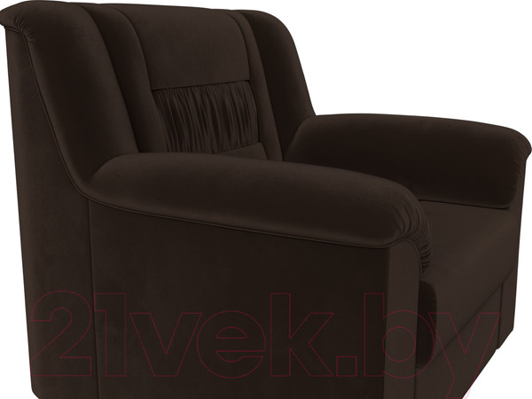 Изображение товара Кресло мягкое Лига Диванов Карелия 341 (микровельвет коричневый)