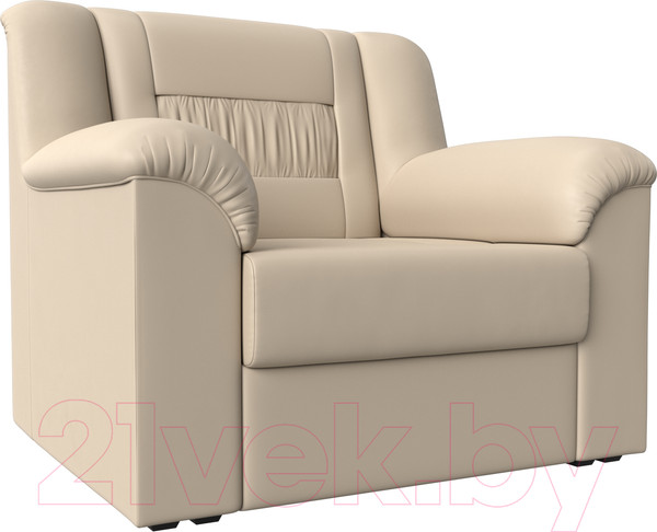 Изображение товара Кресло мягкое Лига Диванов Карелия 341 (экокожа бежевый)